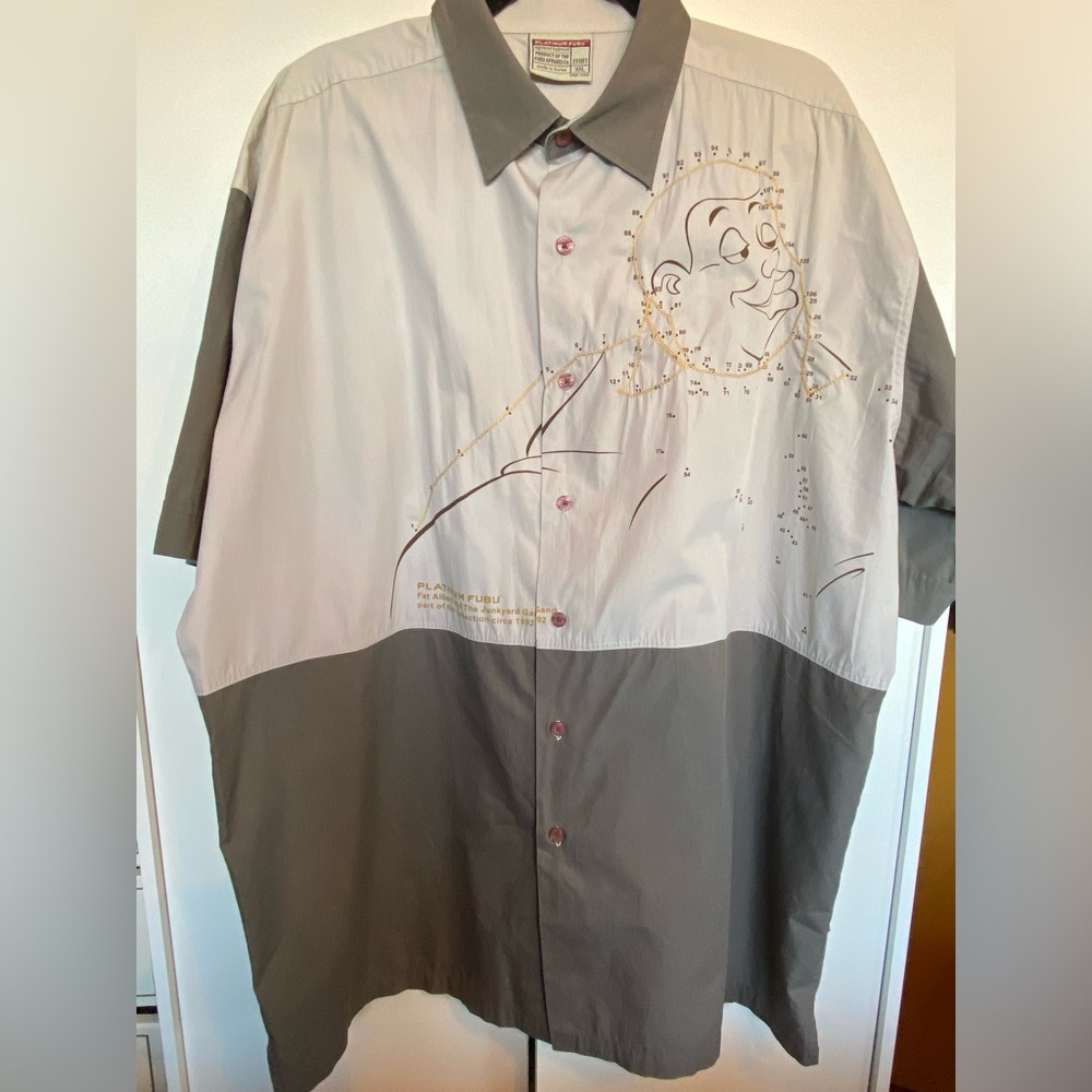 FUBU Platinum Vintage Fat Albert connect the dots short sleeve shirt, size XXL